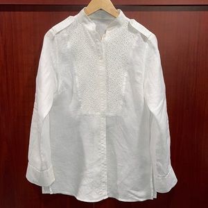 CYC woman’s white linen long sleeves shirt